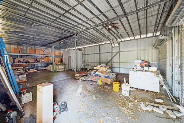 a view of storage and utility room