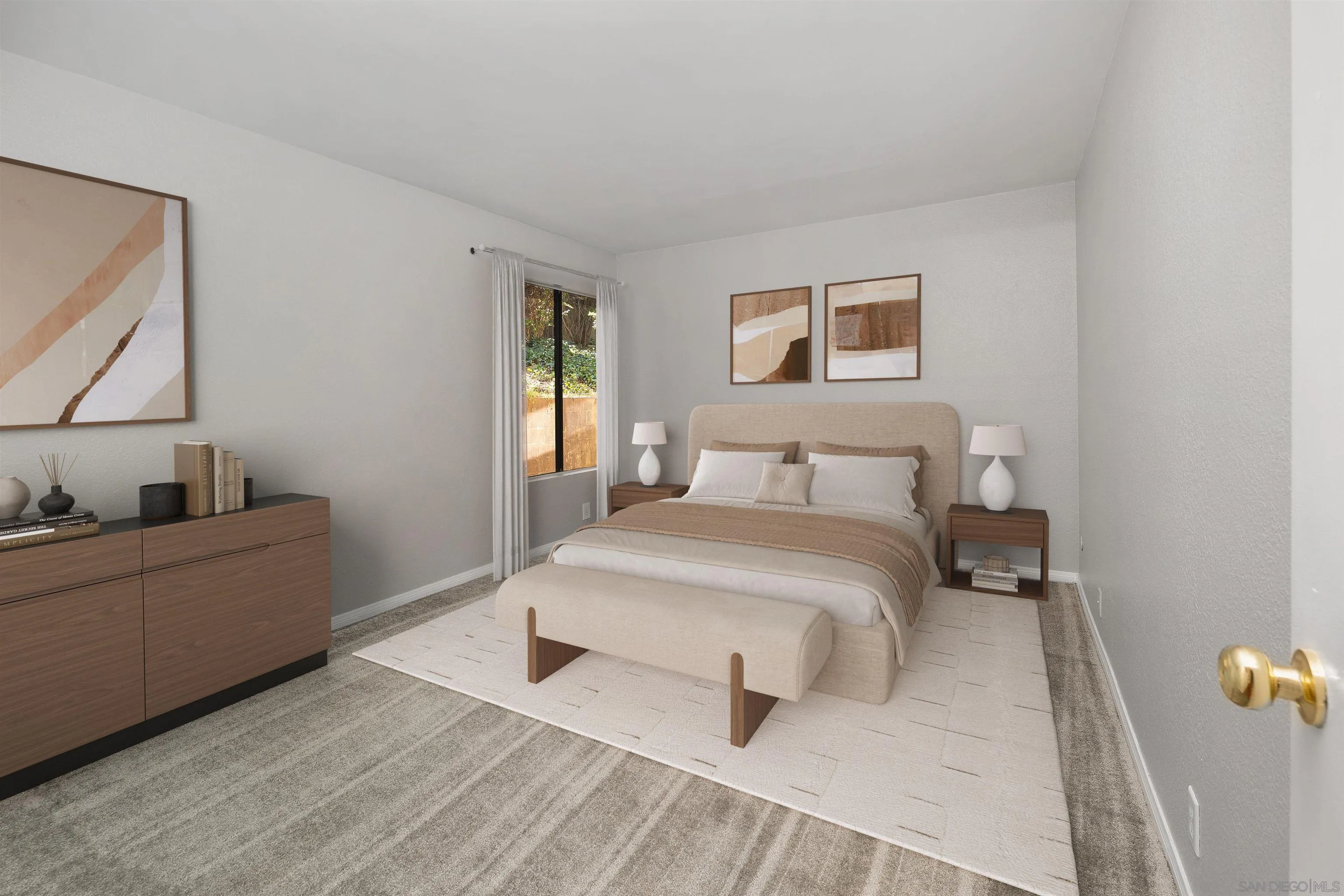 2157 Arnold Way, Unit 312 Alpine, CA 91901 - Photo 14 of 26 a bedroom with a bed and a couch