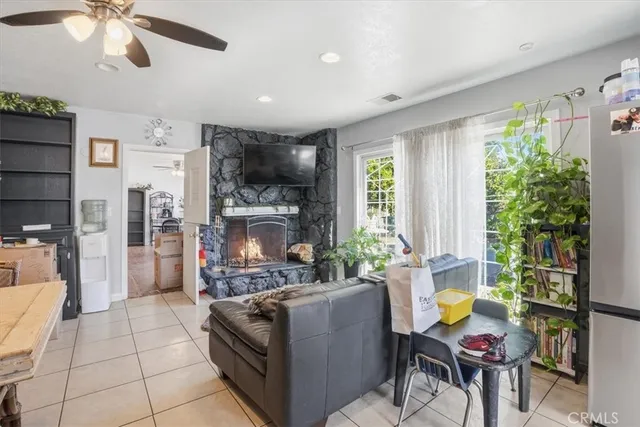 a workspace with furniture