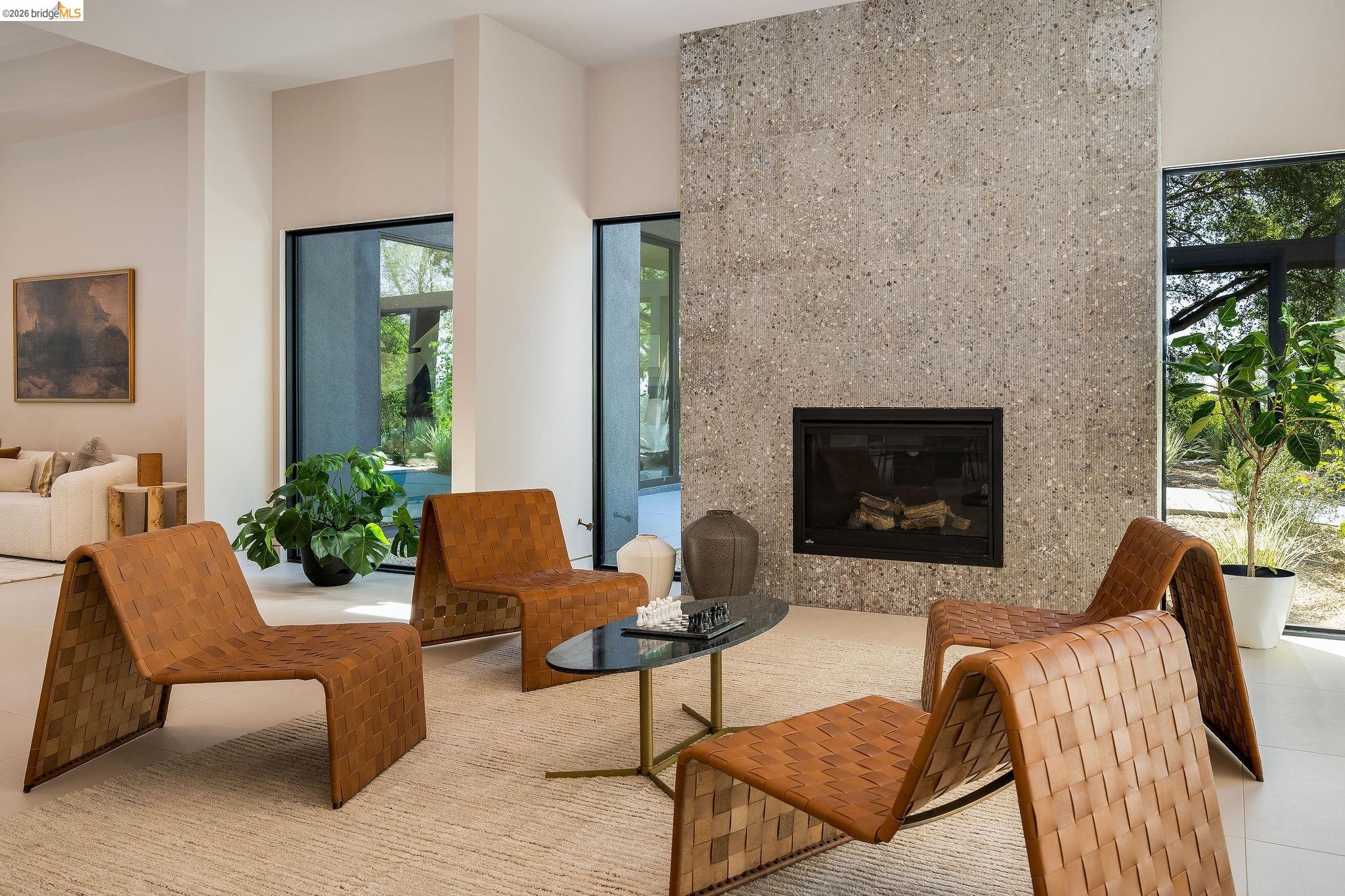 5645 Bacon Road Oakland, CA 94619 - Photo 14 of 60 Living room with a fireplace