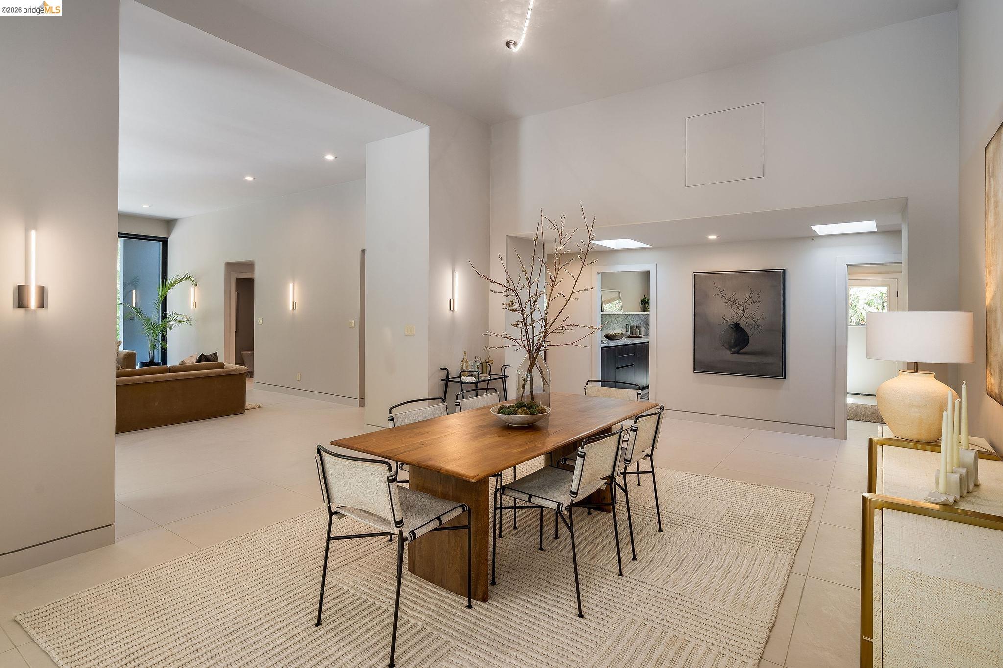 5645 Bacon Road Oakland, CA 94619 - Photo 23 of 60 Dining area featuring a high ceiling and recessed lighting