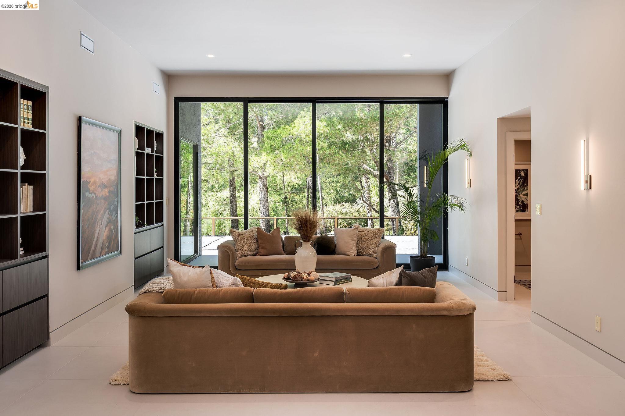 5645 Bacon Road Oakland, CA 94619 - Photo 24 of 60 Living area with recessed lighting and light tile patterned flooring