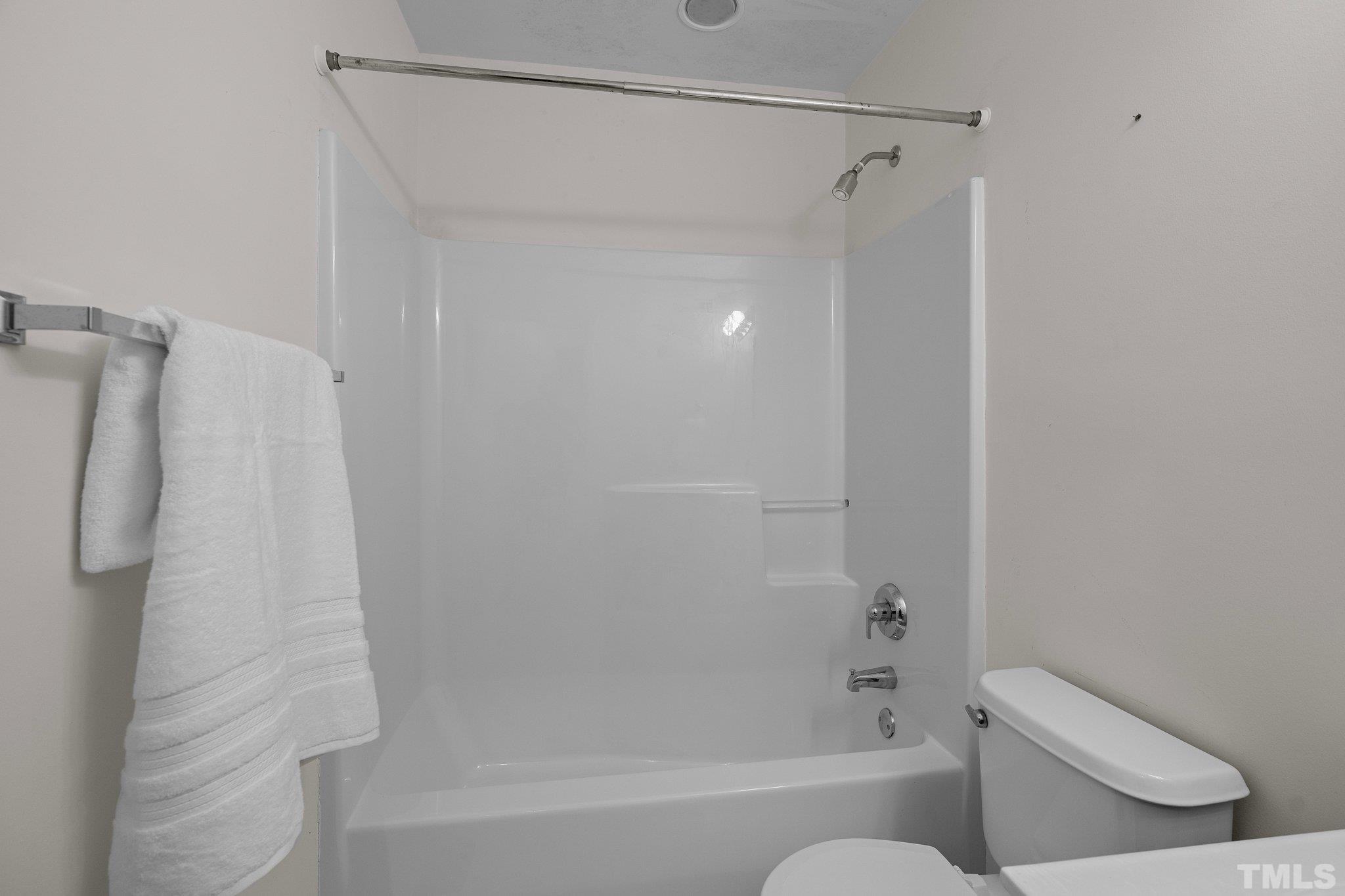 37 Lure Court Durham, NC 27713 - Photo 28 of 35 a bathroom with a shower and a toilet