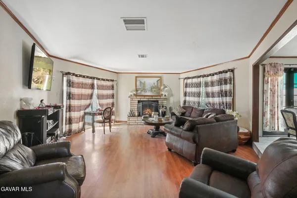 an aerial view of a houses