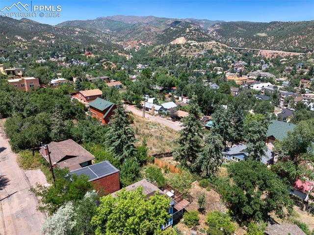 918 High Road Manitou Springs, CO 80829 - Photo 23 of 34 Drone / aerial view with a mountain view