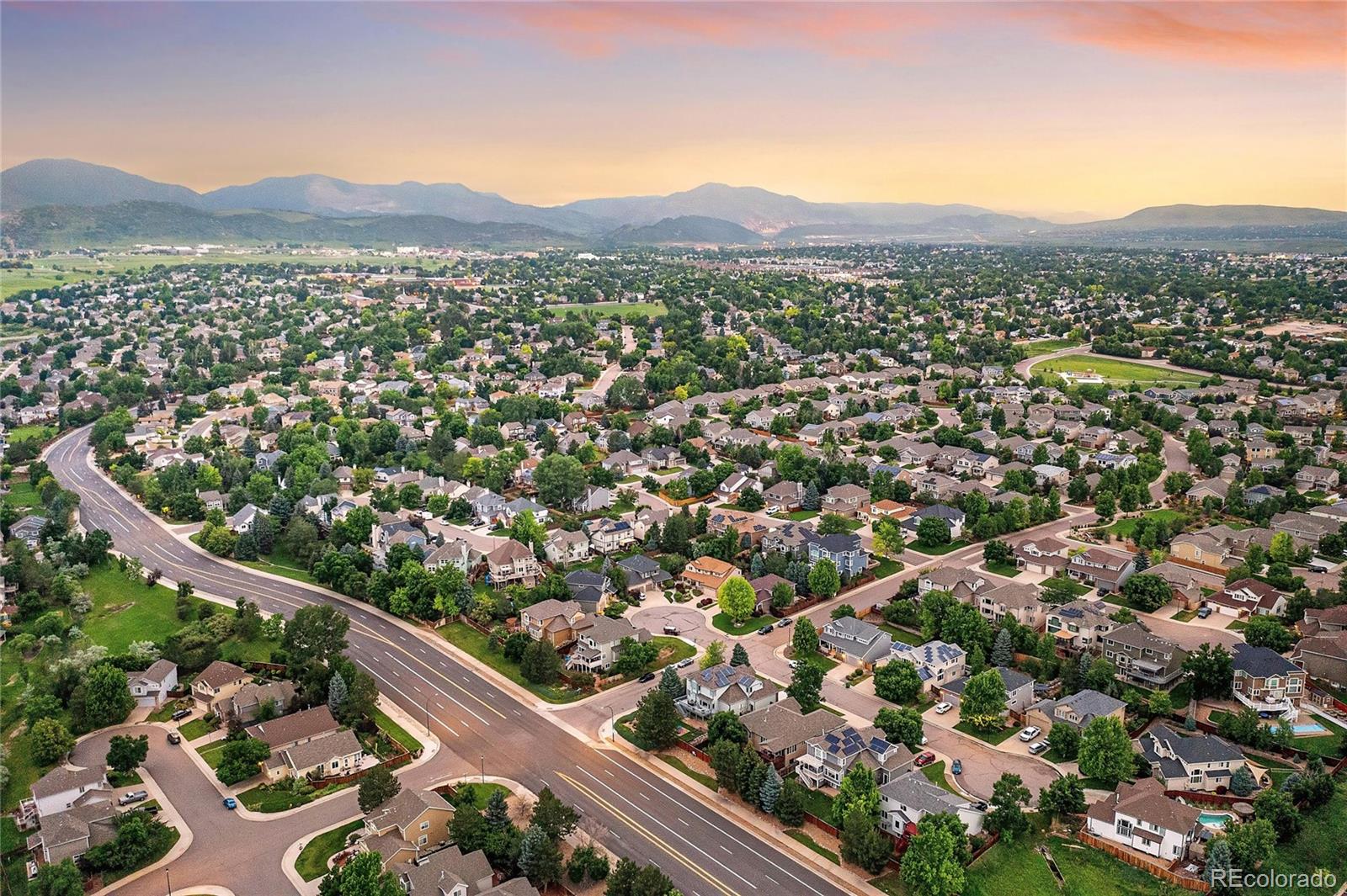 10523 West Peakview Place Littleton, CO 80127 - Photo 37 of 40 a view of city and mountain