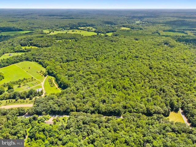 a view of a field with an ocean