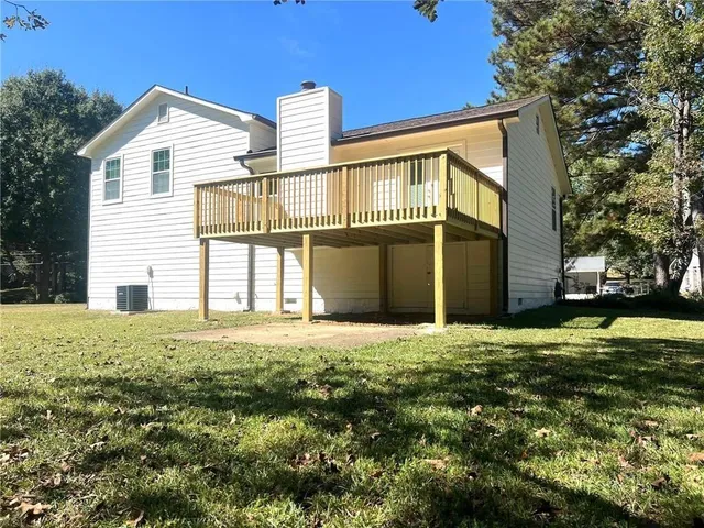 a view of outdoor area with green space