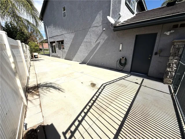 a view of balcony with two chairs