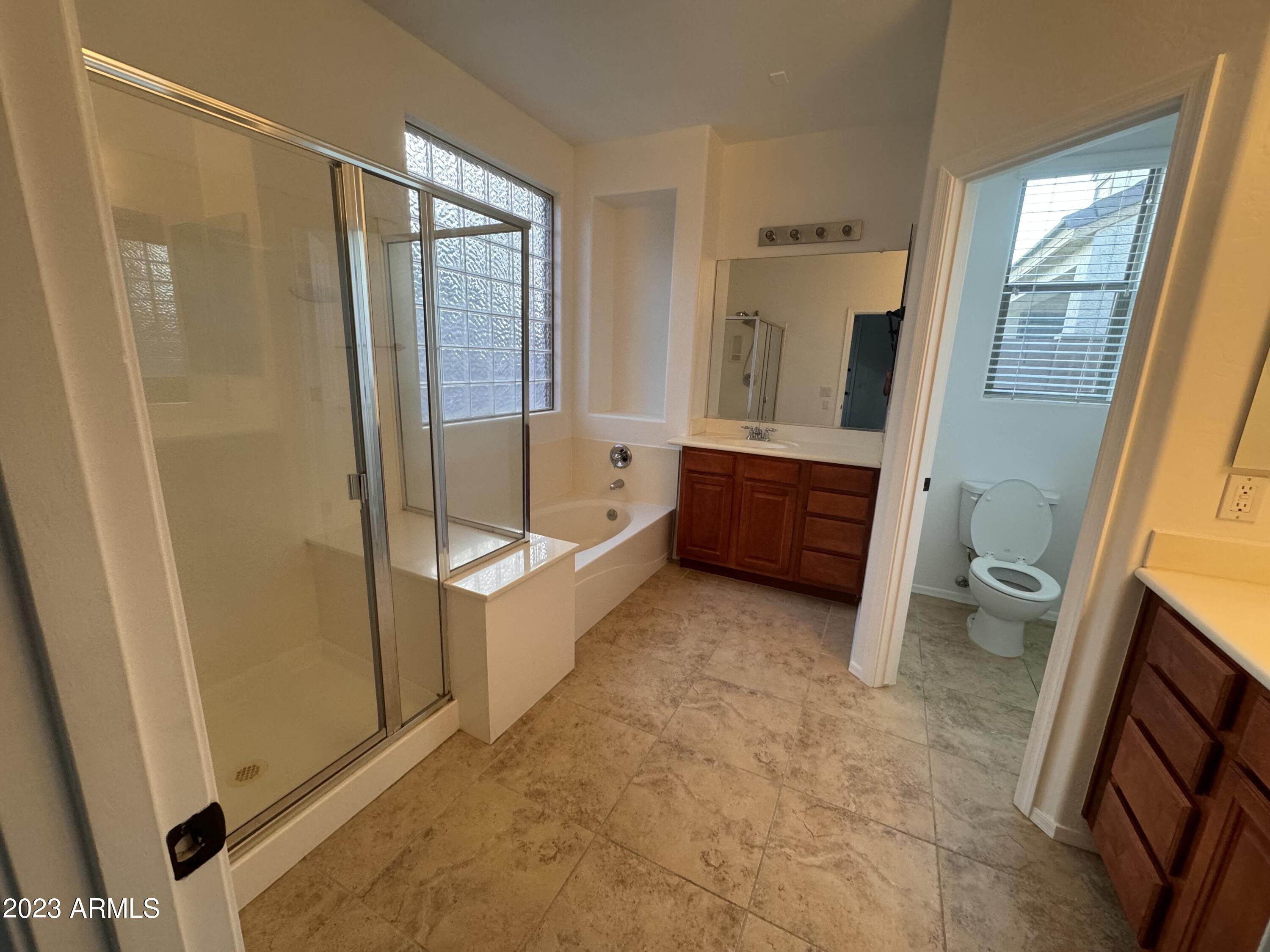 3753 East Phelps Street Gilbert, AZ 85295 - Photo 13 of 18 a bathroom with a tub sink and mirror