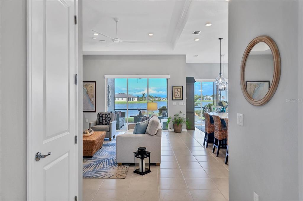 Expansive water view that pulls you into the home