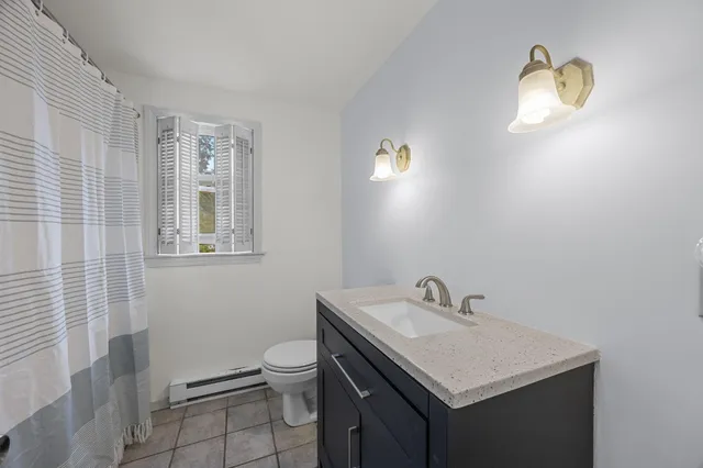 a view of a ocean with double vanity