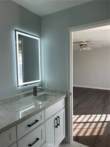 a view of wooden floor and a fireplace