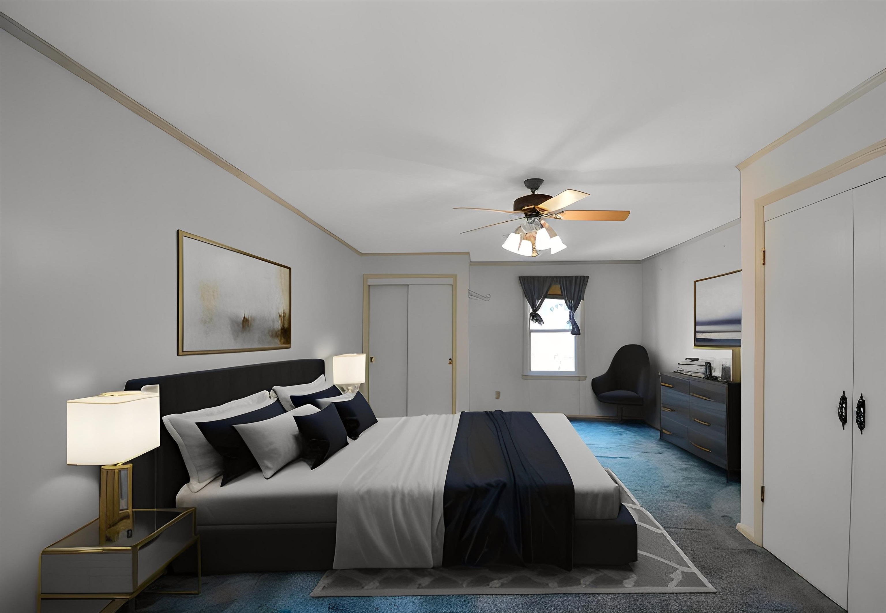 1514 Ivy Road Memphis, TN 38117 - Photo 18 of 30 a bedroom with a bed and a couch