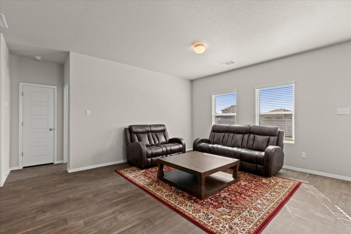 1296 Teychas Drive Kyle, TX 78640 - Photo 9 of 39 a living room with furniture and a rug
