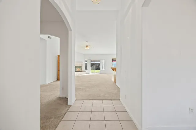 a view of livingroom with kitchen
