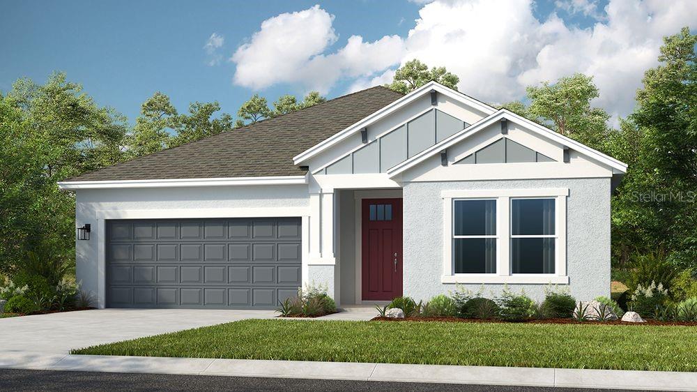 6917 Prairie Oak Way Nokomis, FL 34275 - Photo 1 of 28 a front view of a house with a yard and garage