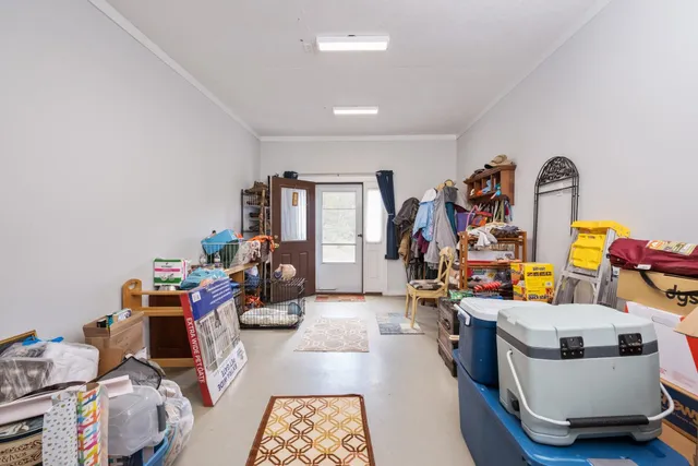 a children room with furniture and a gym equipment