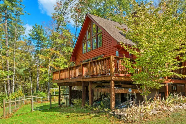 a backyard of a house
