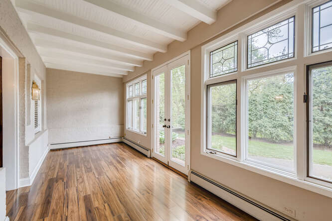 321 North Delaplaine Road Riverside, IL 60546 - Photo 29 of 52 wooden floor in an empty room with a window