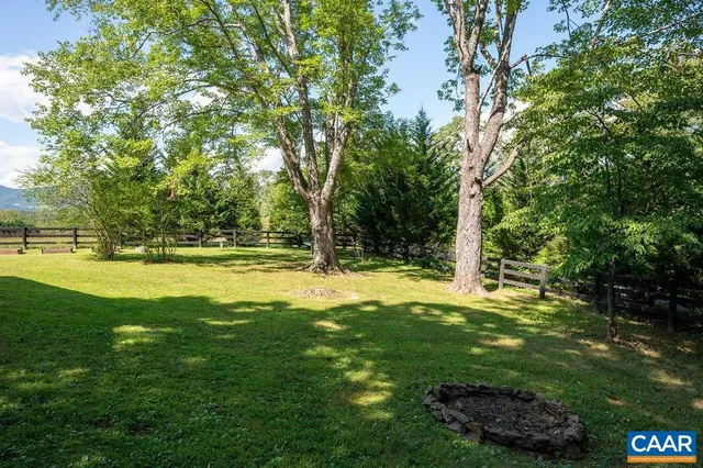 a view of swimming pool with a yard