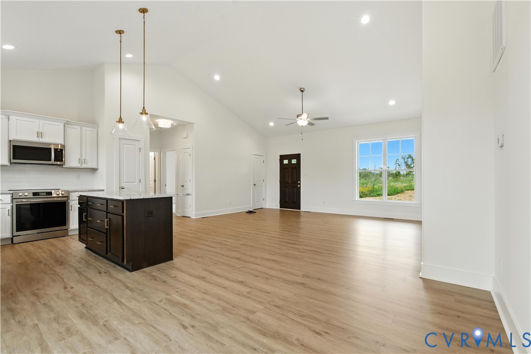 5782 Darlington Heights Road Cullen, VA 23934 - Photo 11 of 21 a view of kitchen with sink microwave and stove