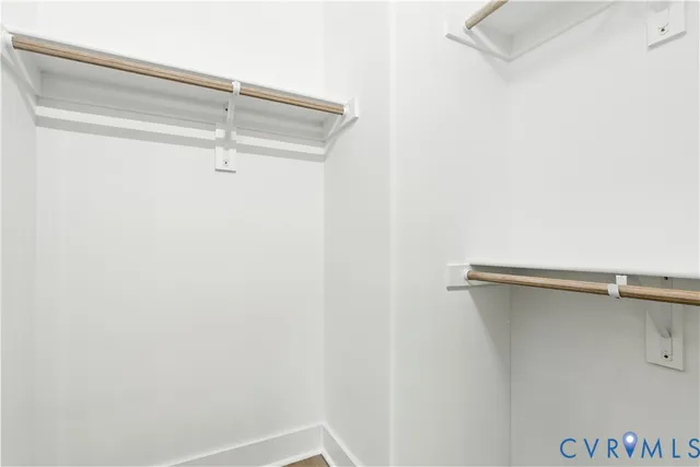 a close up view of racks on the wall