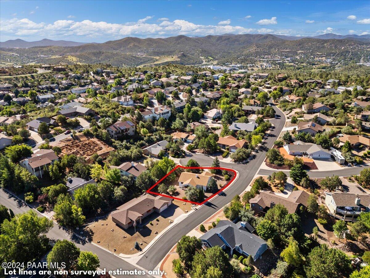 1411 Eagle Ridge Road Prescott, AZ 86301 - Photo 26 of 27 5-Aerial View Lot Lines