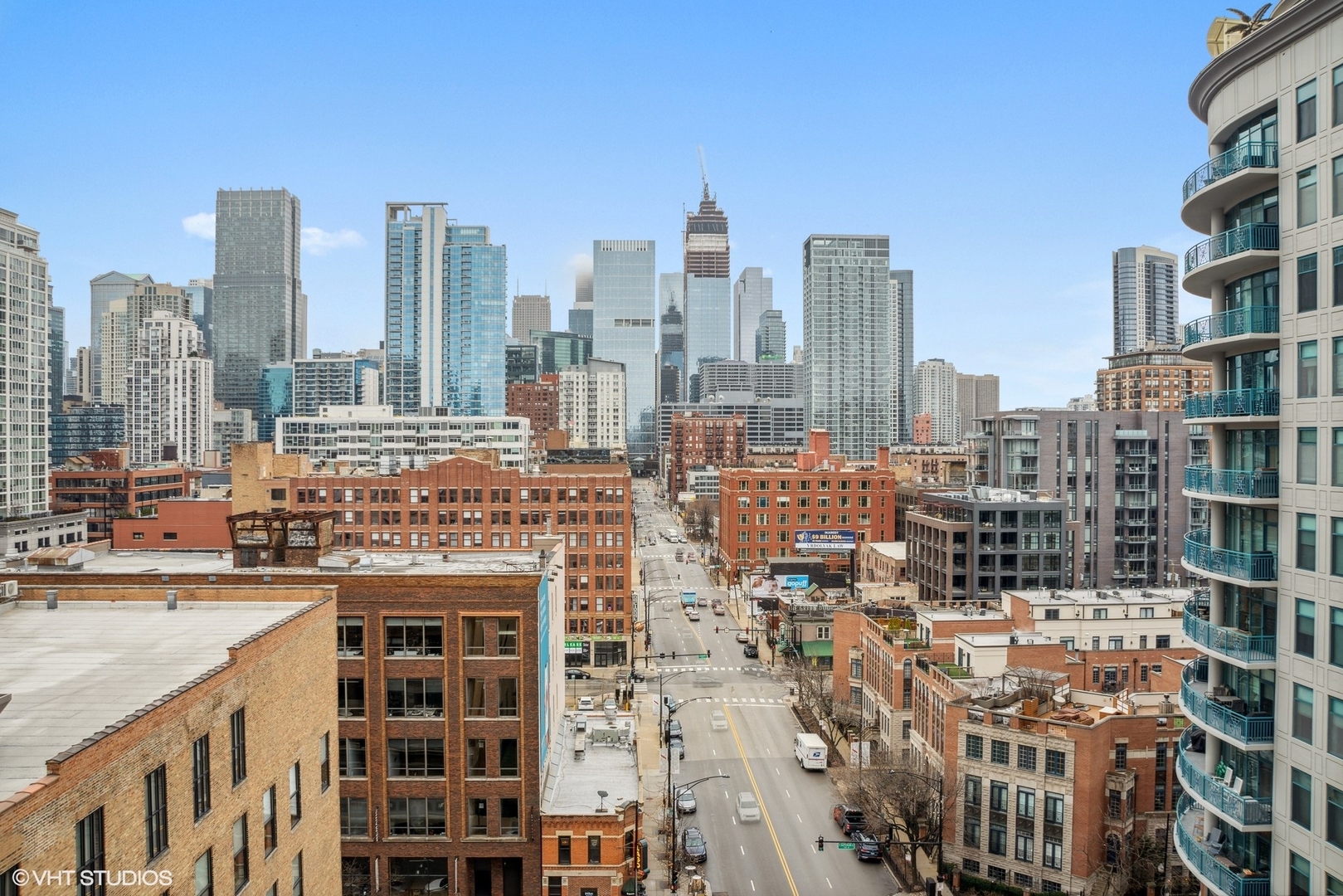 757 North Orleans Street, Unit 1111 Chicago, IL 60654 - Photo 15 of 16 a view of city with tall buildings