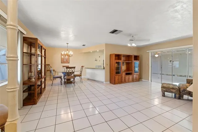 a view of a livingroom with furniture and an furniture