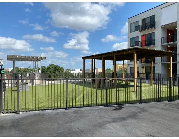 a view of a building from a balcony