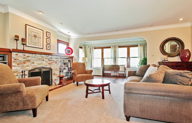 7 Wisner Street Park Ridge, IL 60068 - Photo 4 of 20 a living room with furniture and a fireplace