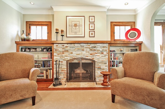 7 Wisner Street Park Ridge, IL 60068 - Photo 5 of 20 a living room with furniture and a fireplace