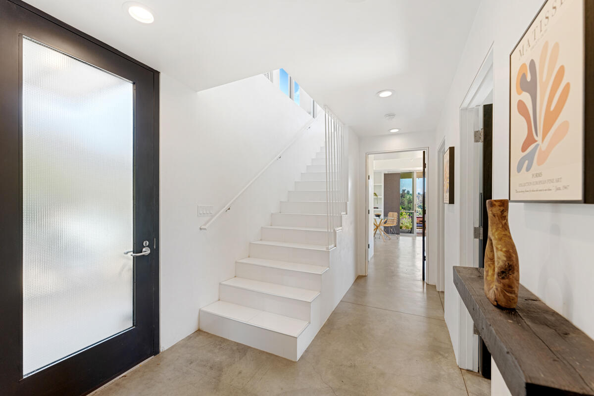 350 Conejo Road Santa Barbara, CA 93103 - Photo 16 of 47 Downstairs Hallway and Stairs