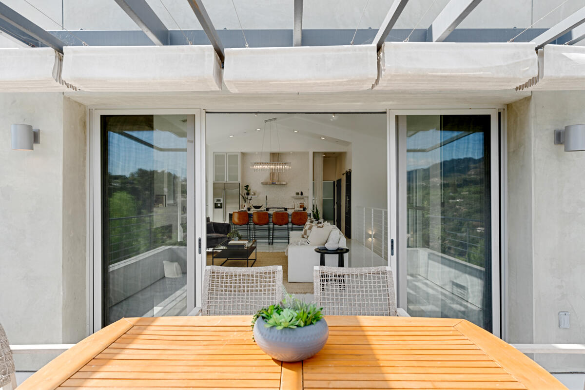 350 Conejo Road Santa Barbara, CA 93103 - Photo 25 of 47 Deck Looking Back Inside