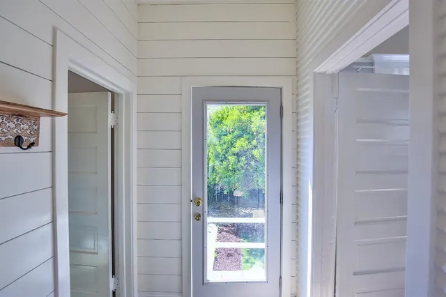 a view of front door