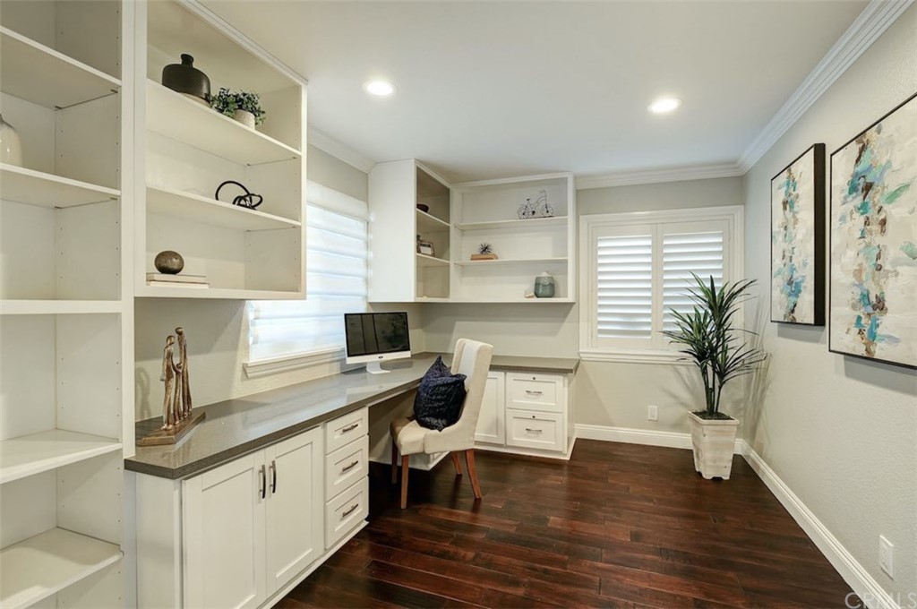 22805 Rio Lobos Road Diamond Bar, CA 91765 - Photo 21 of 50 a kitchen with a sink a stove a refrigerator and wooden floor