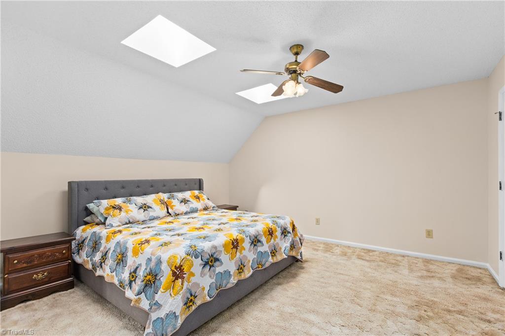 3954 Evergreen Drive Trinity, NC 27370 - Photo 15 of 50 Primary bedroom has skylights for natural light