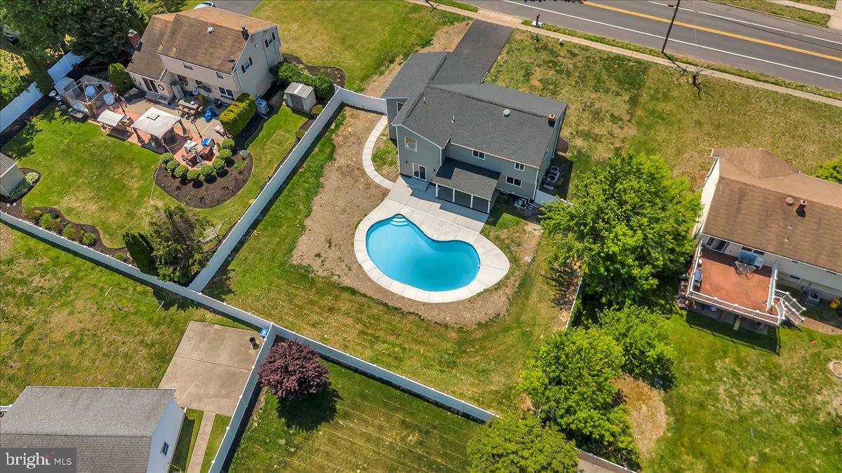 2504 Church Road Cinnaminson, NJ 08077 - Photo 74 of 79 an aerial view of a house with a swimming pool