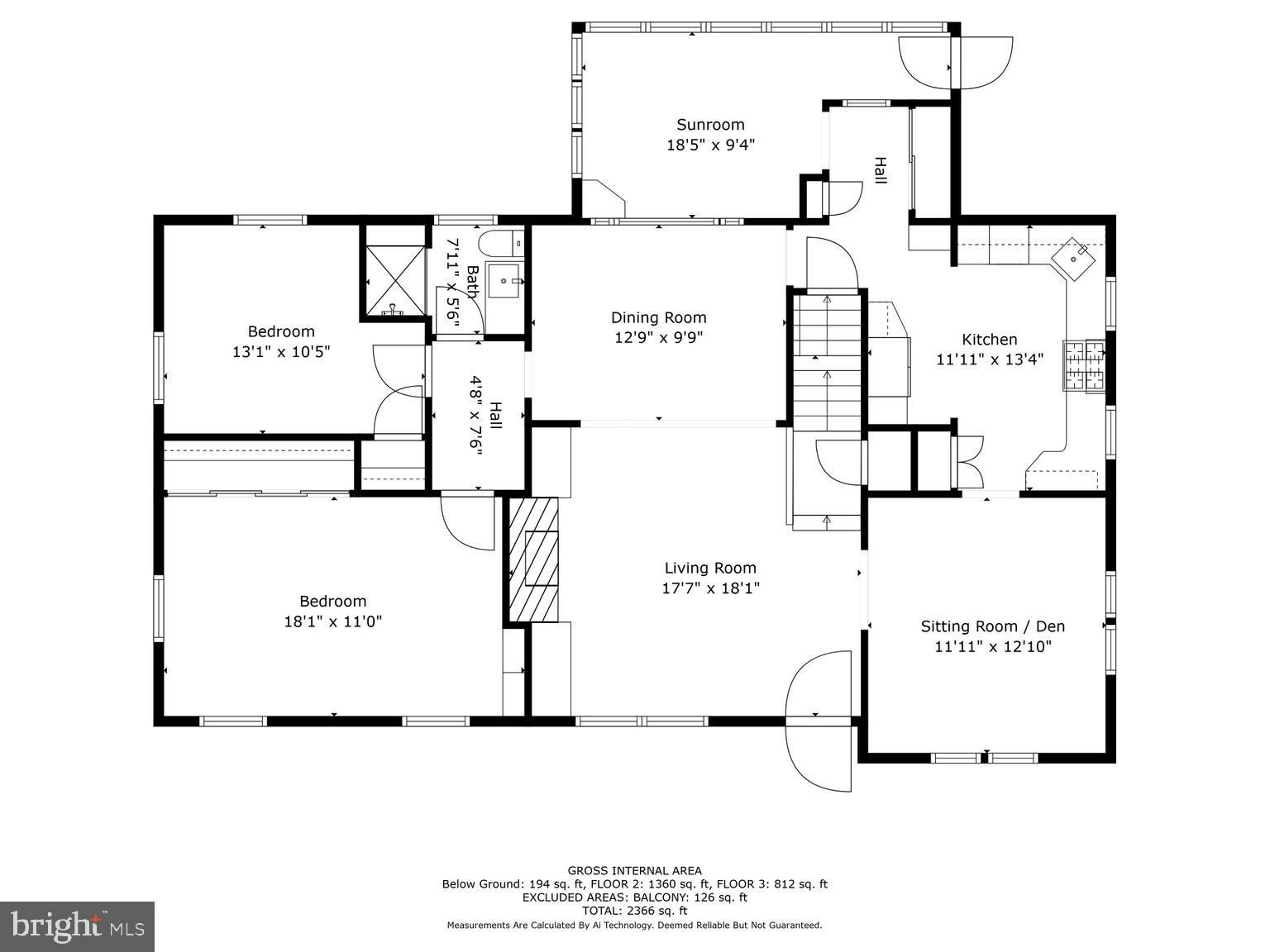 1902 Fairbank Road Baltimore, MD 21209 - Photo 47 of 48 Main level floorplan