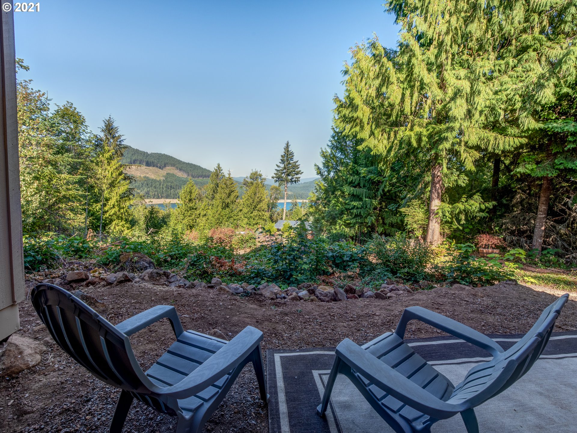 82039 Chickaree Road Lowell, OR 97452 - Photo 26 of 30 a view of a backyard with sitting area