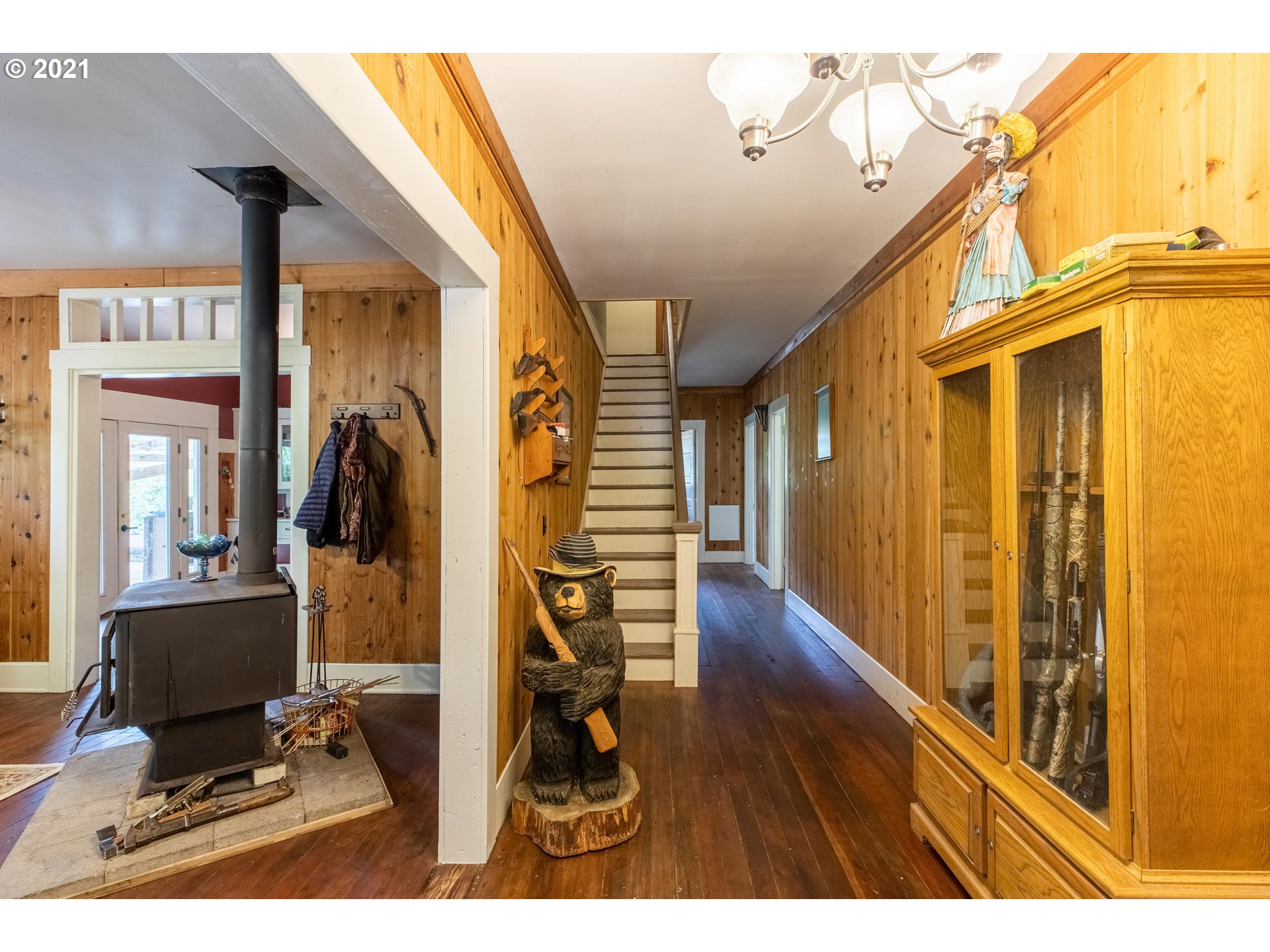 438 Soup Creek Road Reedsport, OR 97467 - Photo 12 of 30 a view of a entryway door with wooden floor