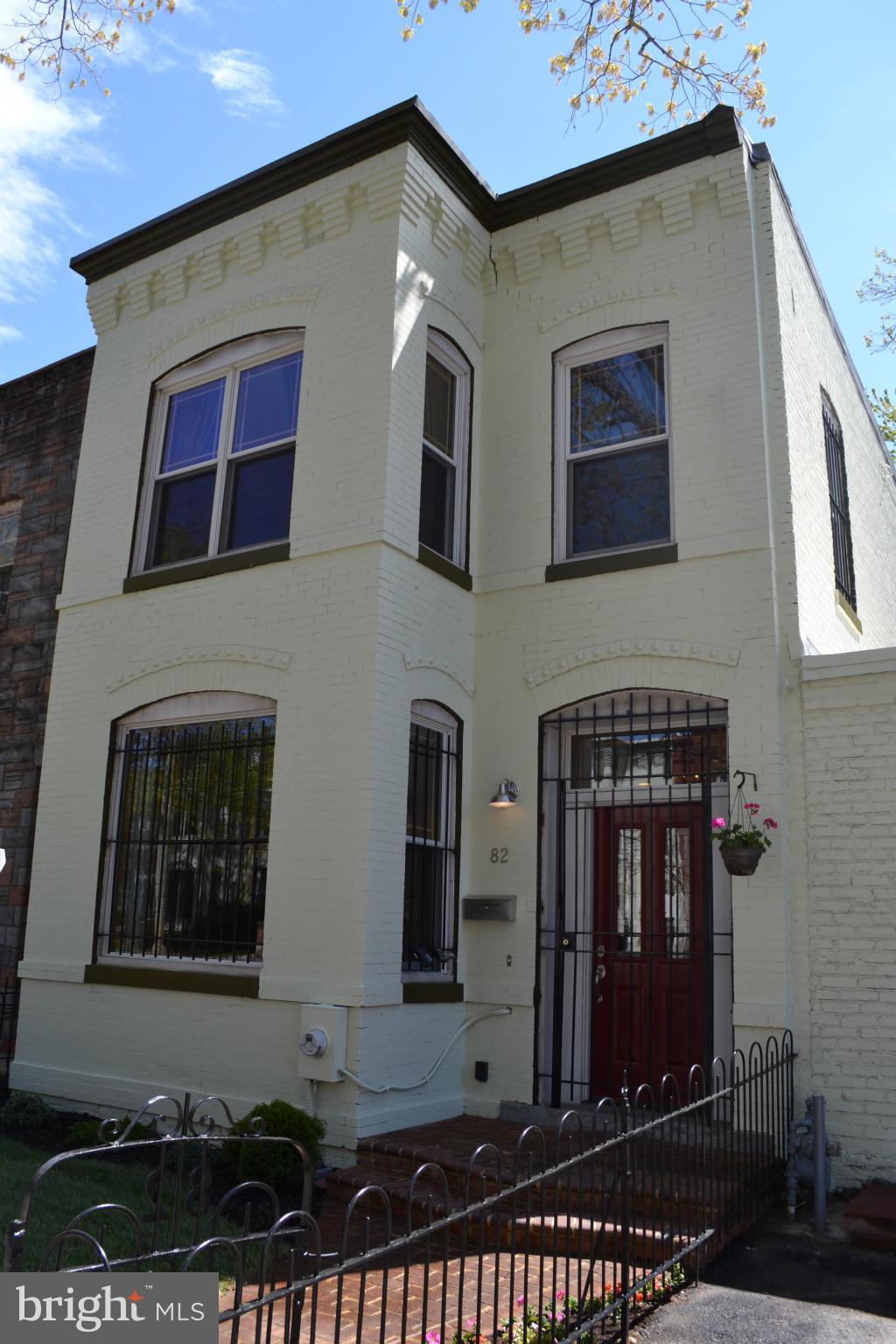 a front view of a house