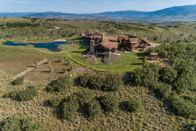 2322 North Westward Ho Road Heber City, UT 84036 - Photo 52 of 54 Bird's eye view of a water and mountain view and a forest