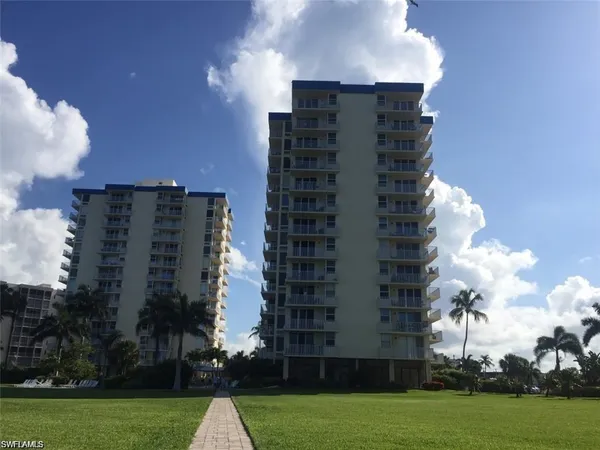 a view of a building with garden