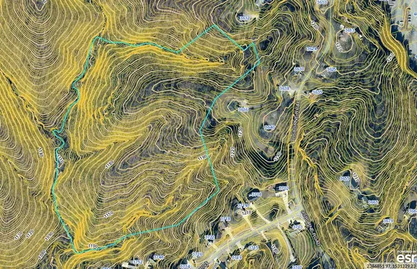 a view of a street with a yard