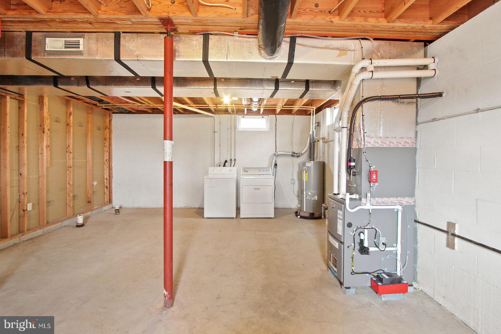 6061 Anderson Road Stewartstown, PA 17363 - Photo 20 of 27 Lower level with laundry and rough-in for bathroom