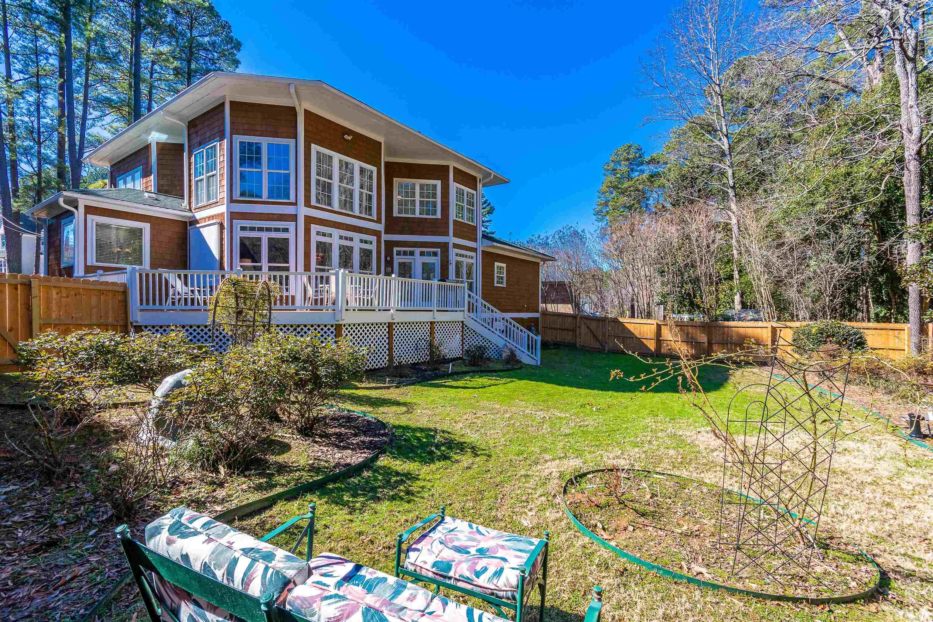 3324 Edgemont Drive Raleigh, NC 27612 - Photo 26 of 29 a view of a house with swimming pool and porch