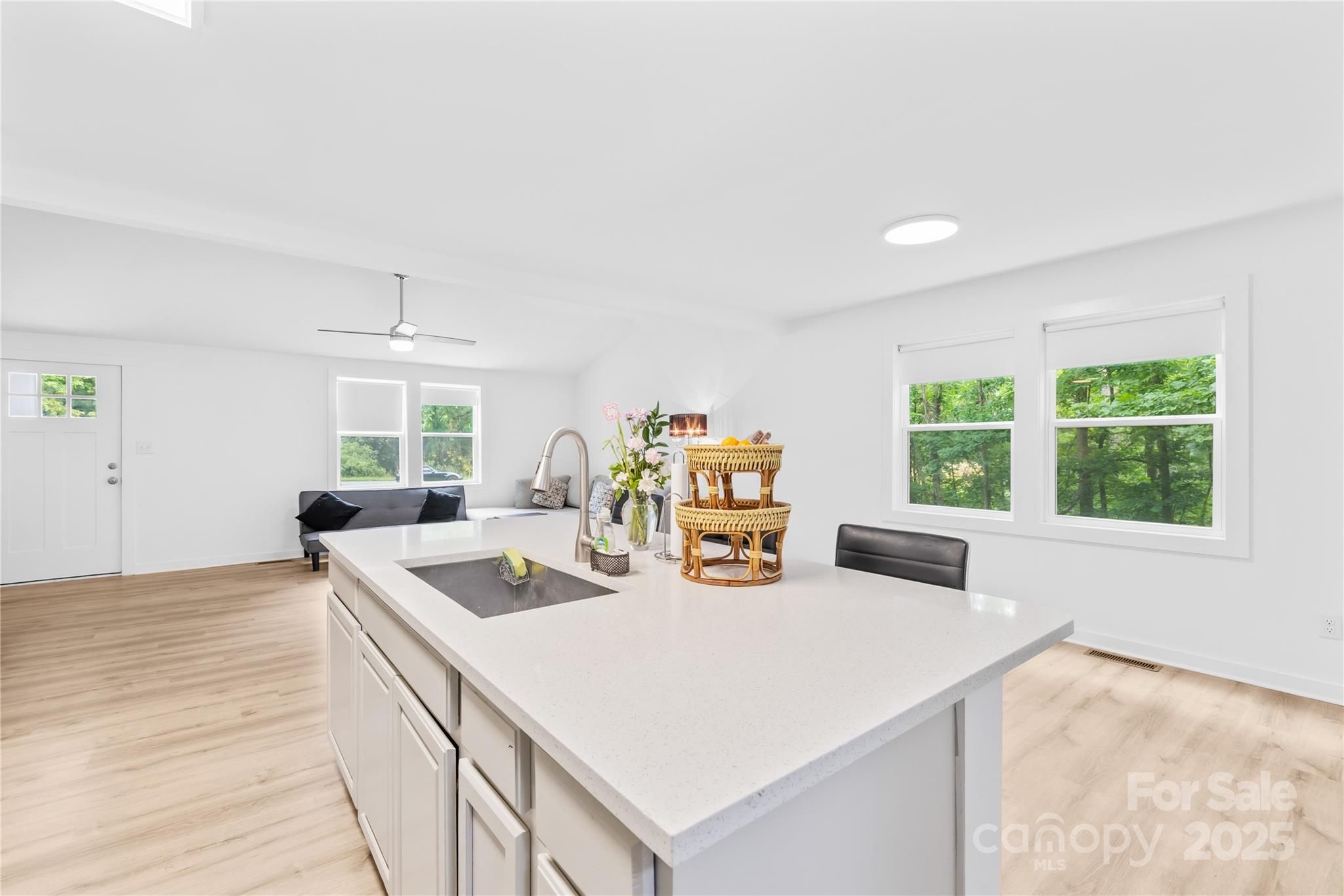 221 Reliance Road Kings Mountain, NC 28086 - Photo 13 of 26 a kitchen with sink refrigerator and large window