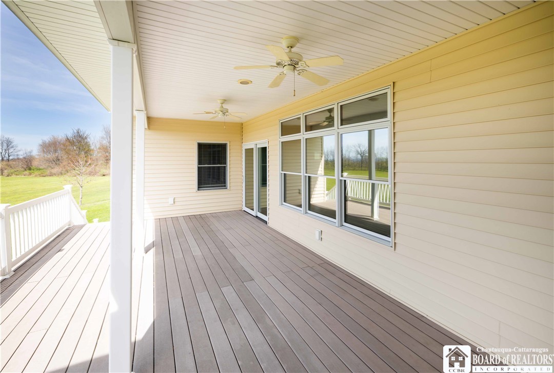 3258 Straight Road Arkwright, NY 14063 - Photo 13 of 43 extended deck with lake view
